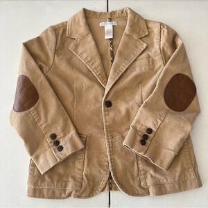 Janie & Jack Boys Corduroy Blazer with Elbow Patches Brown Sz 6 * Flaws